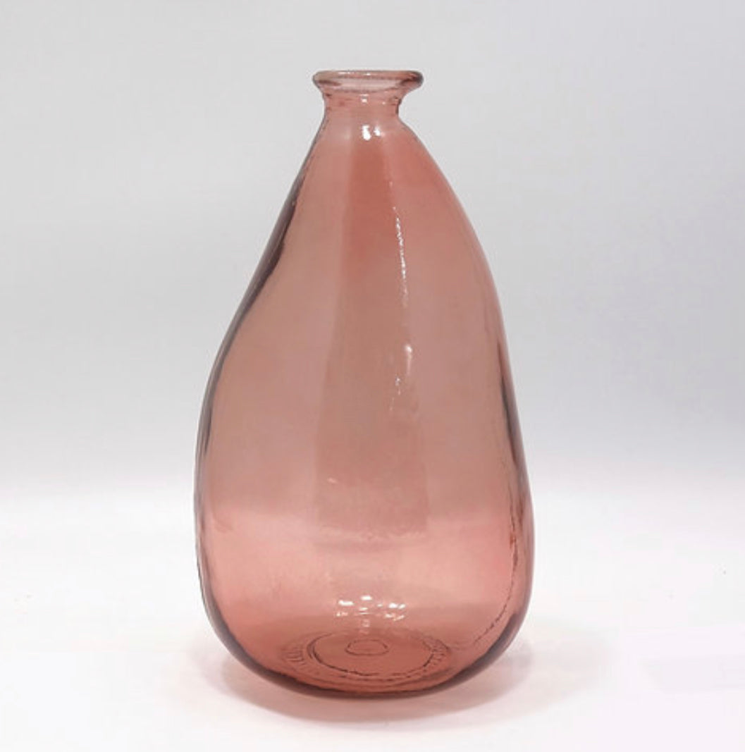Dusky Pink Bottle Vase