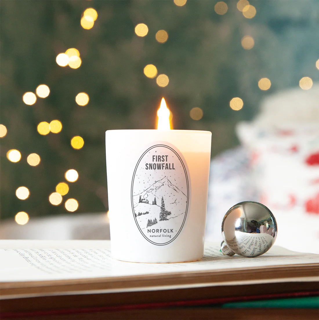 Christmas Votive Candle - First Snowfall