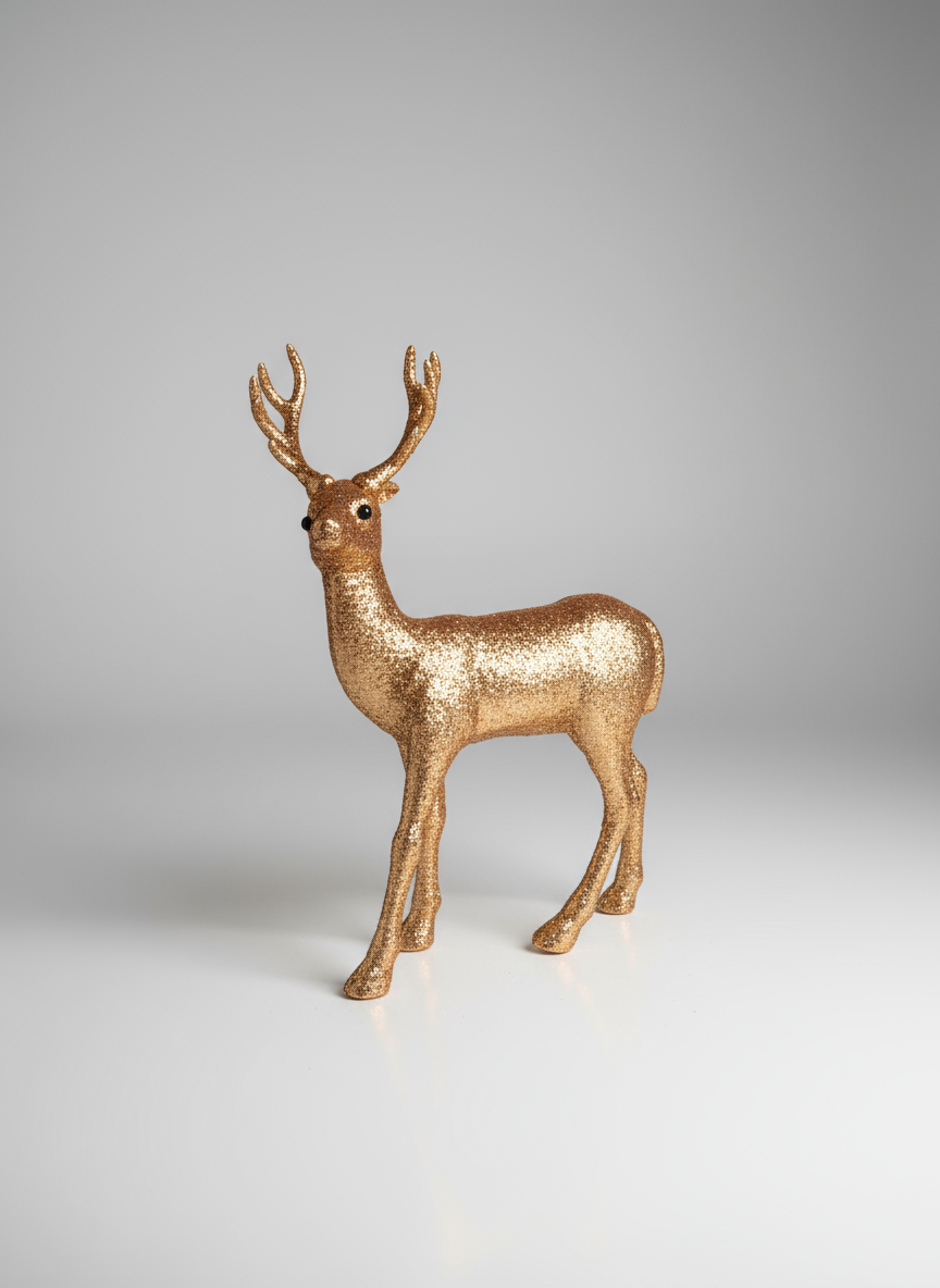Golden Glitter reindeer