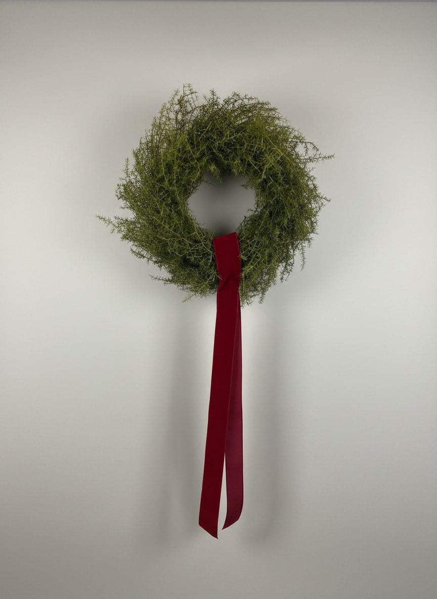 Dried Wild Asparagus Wreath