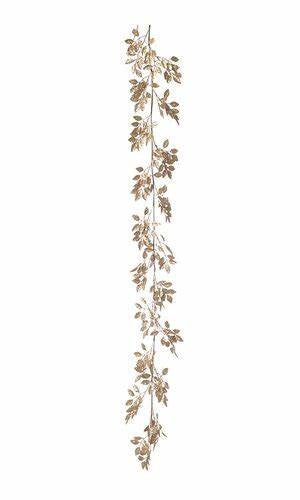 Champagne Gold Glitter Foliage Garland