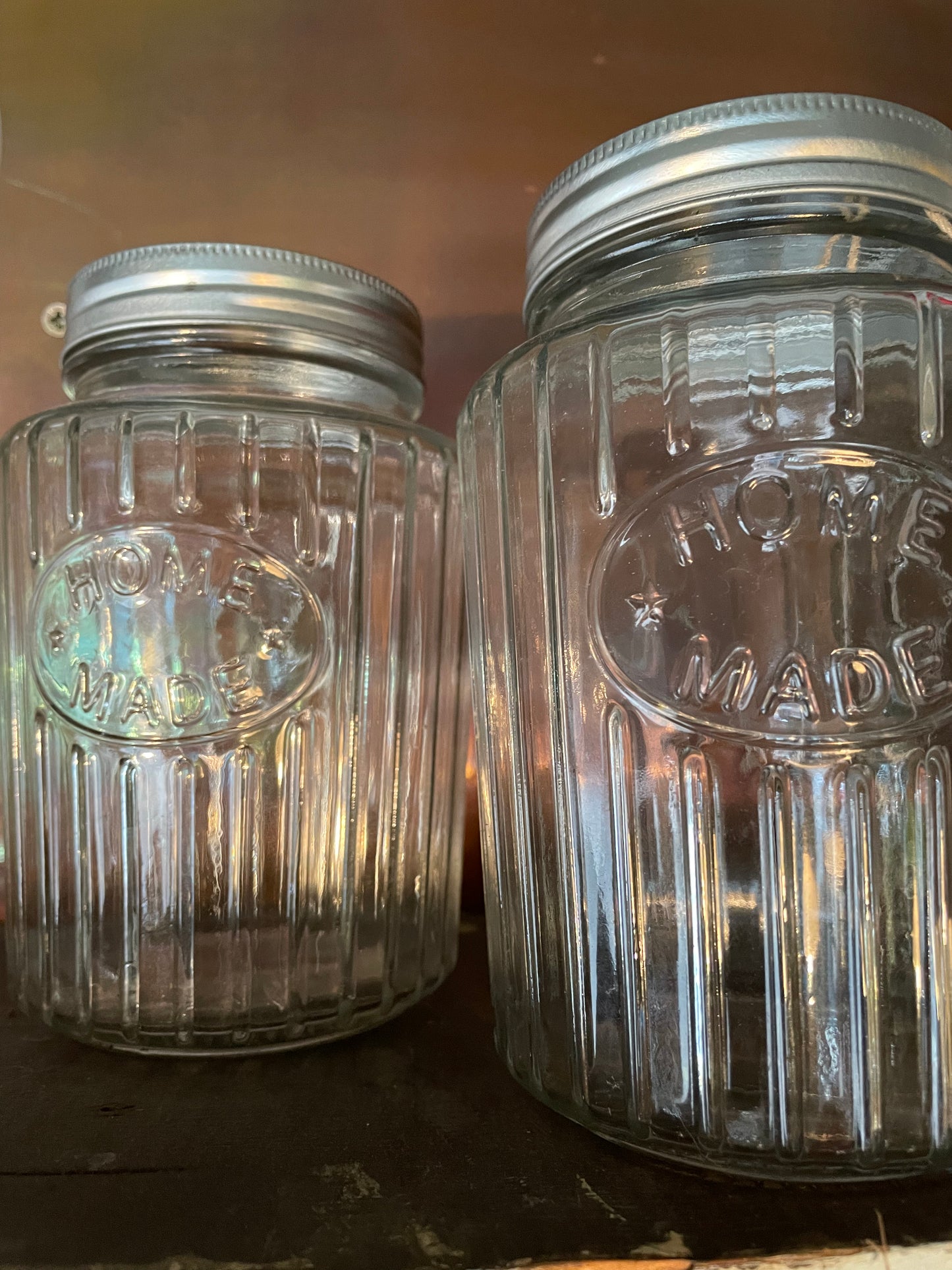 Vintage Style Glass Storage Jar