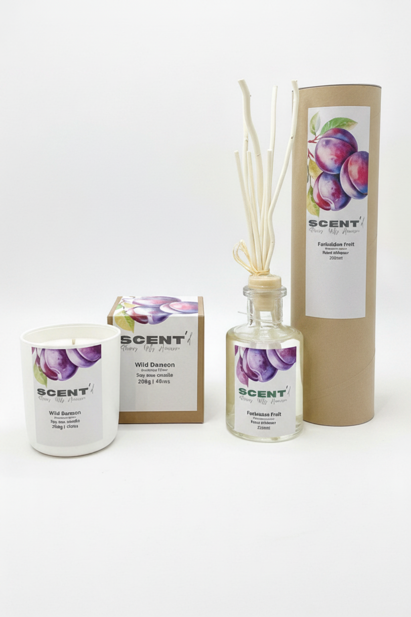 Forbidden Fruit Candle and Reed Diffuser set