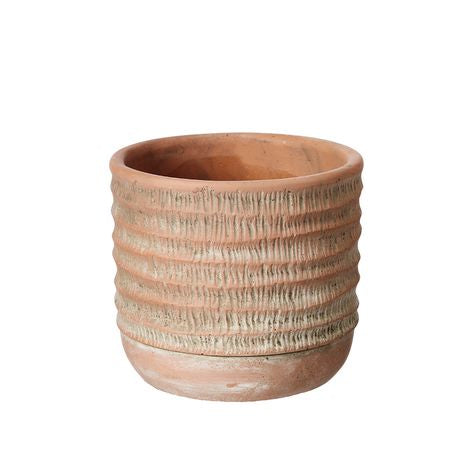 Terracotta texture pot