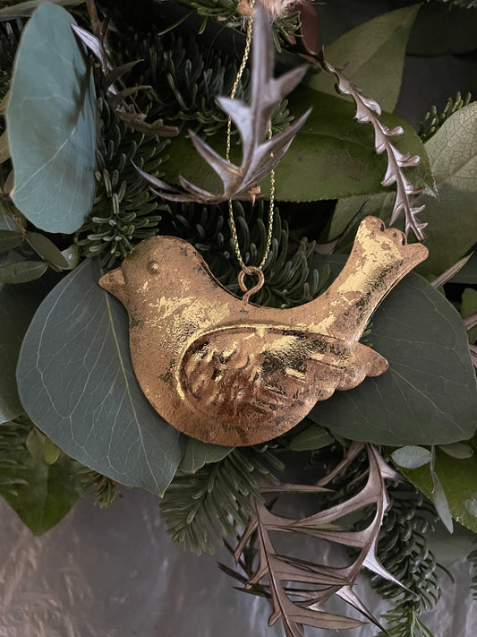 Vintage Gold Bird Decoration