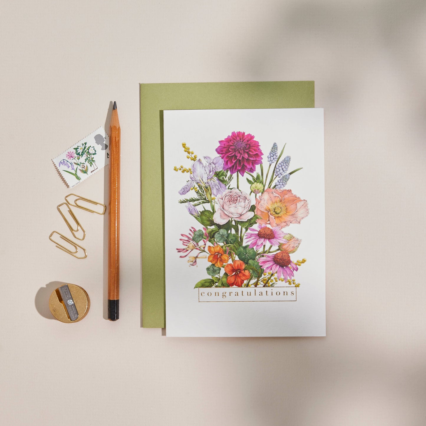 Congratulations Bountiful Blooms Card