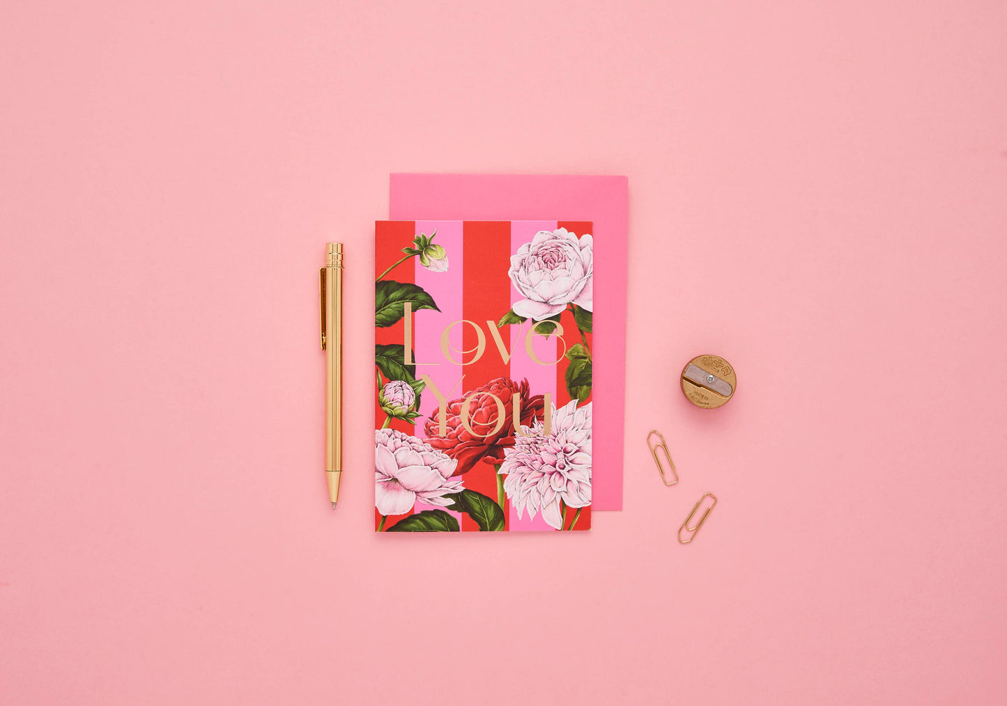 Love You - Floral Riot - Greetings Card