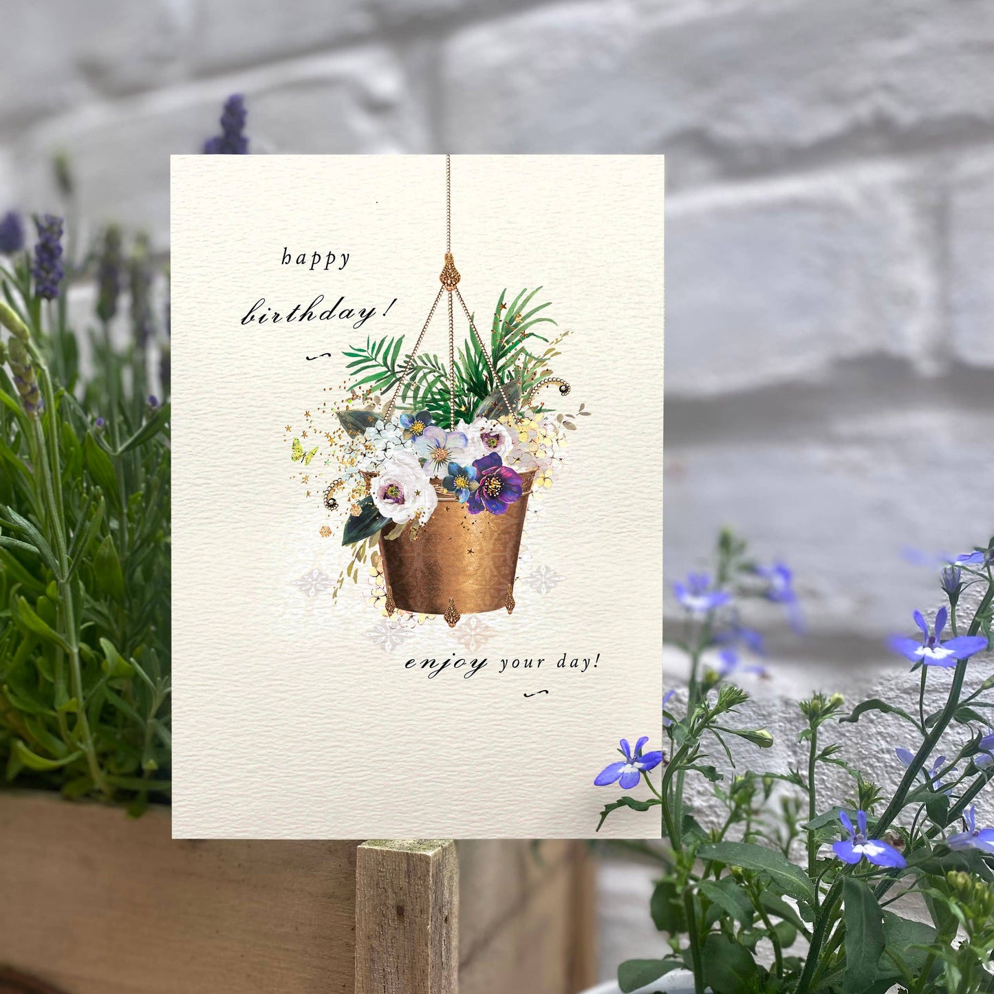 Hanging Flower Bucket Birthday