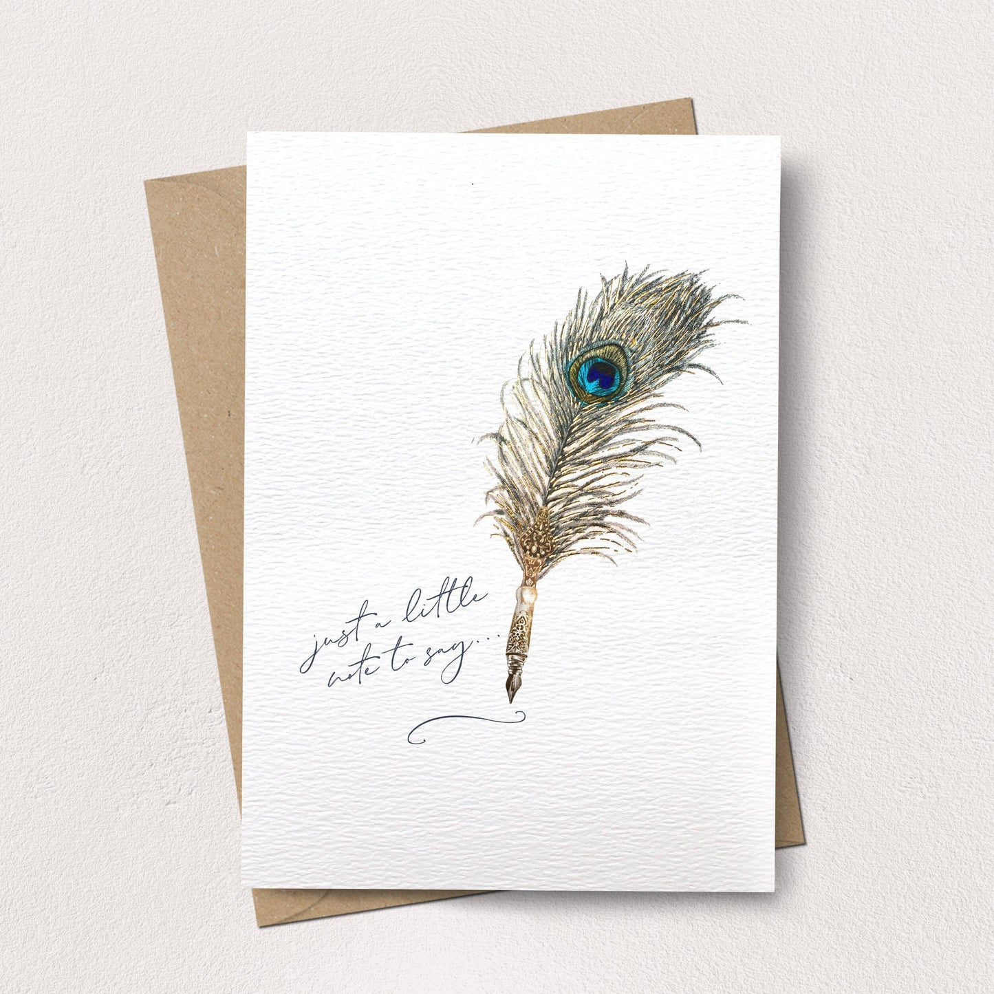 Peacock Feather Note