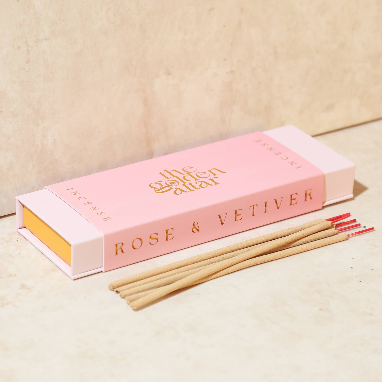 The Golden Altar Natural Incense - Rose & Vetiver