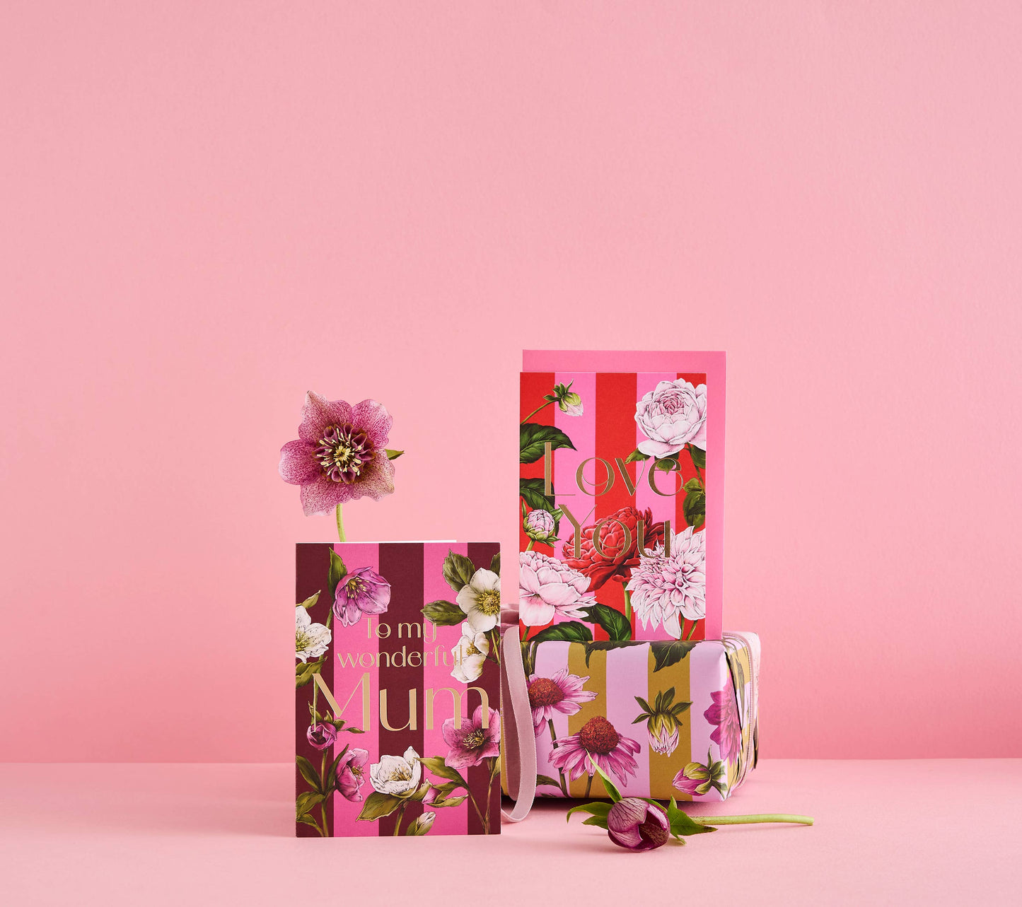 Love You - Floral Riot - Greetings Card