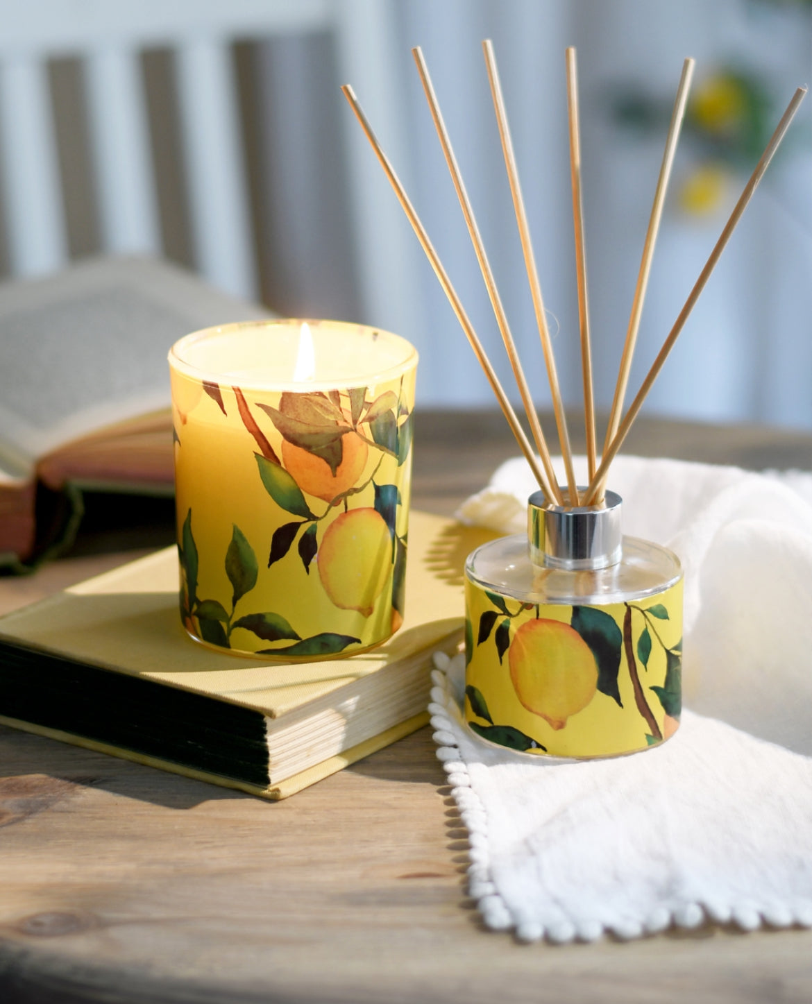 Lemon & Bergamot Scented Candle