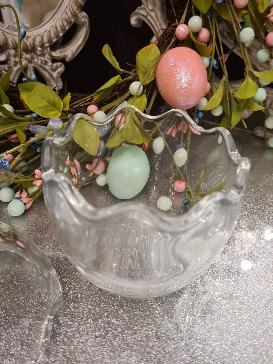 Glass Easter Egg Jar