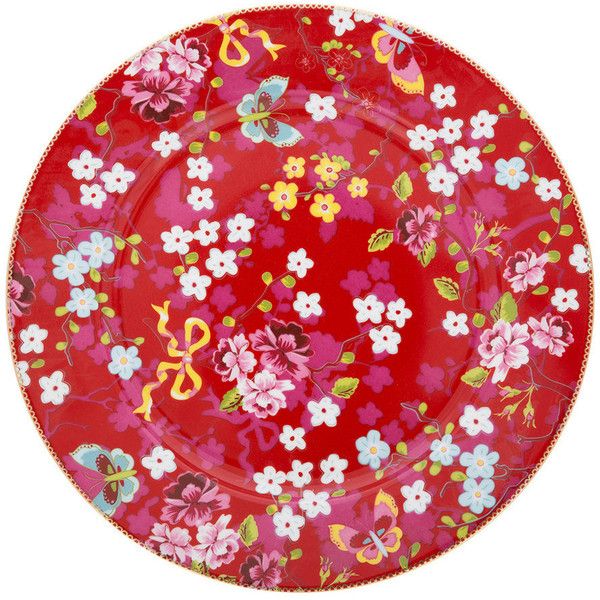 Chinese Rose side plate