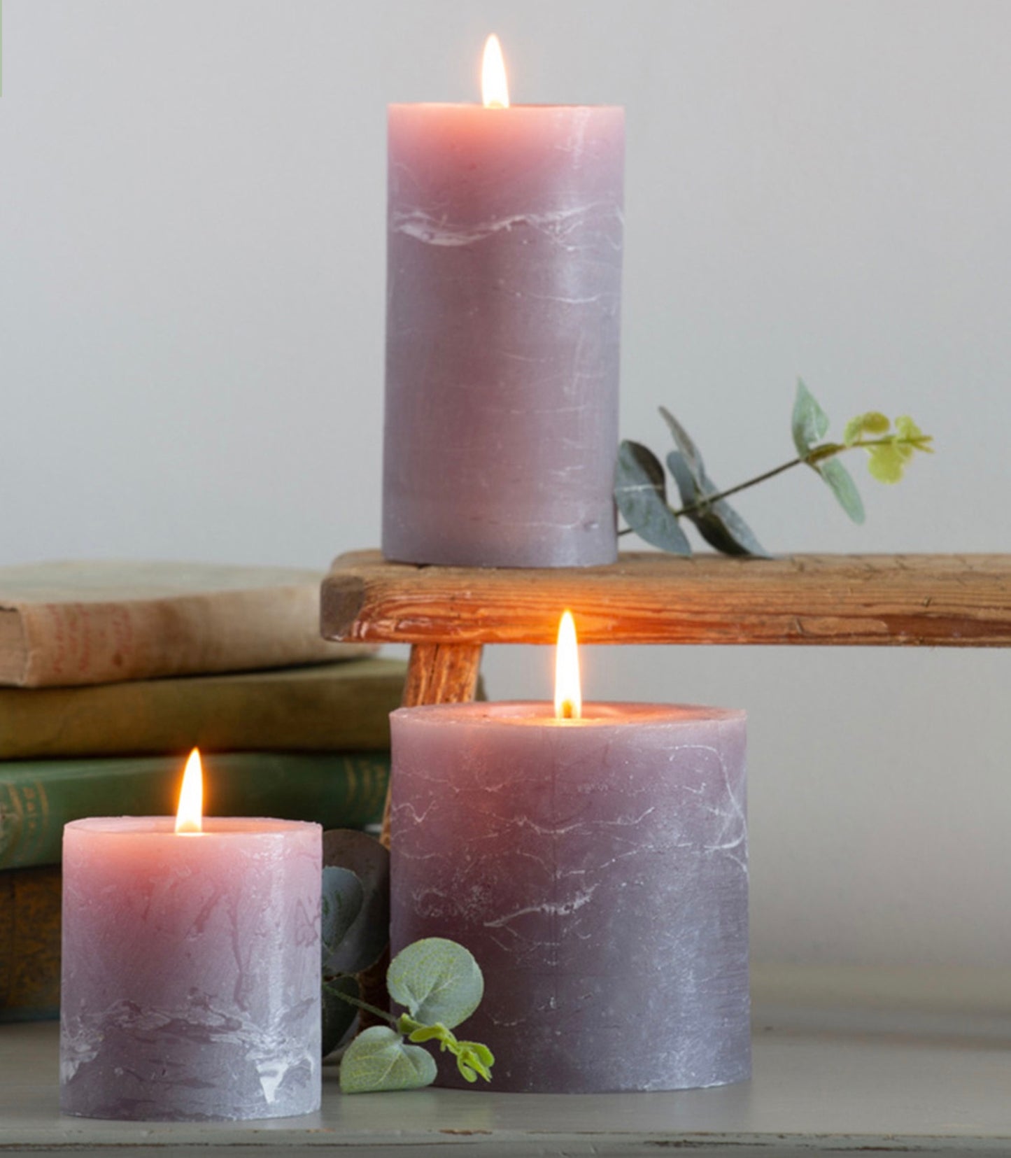 Rustic Pillar Candle
