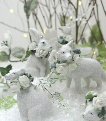 Helebore Rose Polar Bear Bauble
