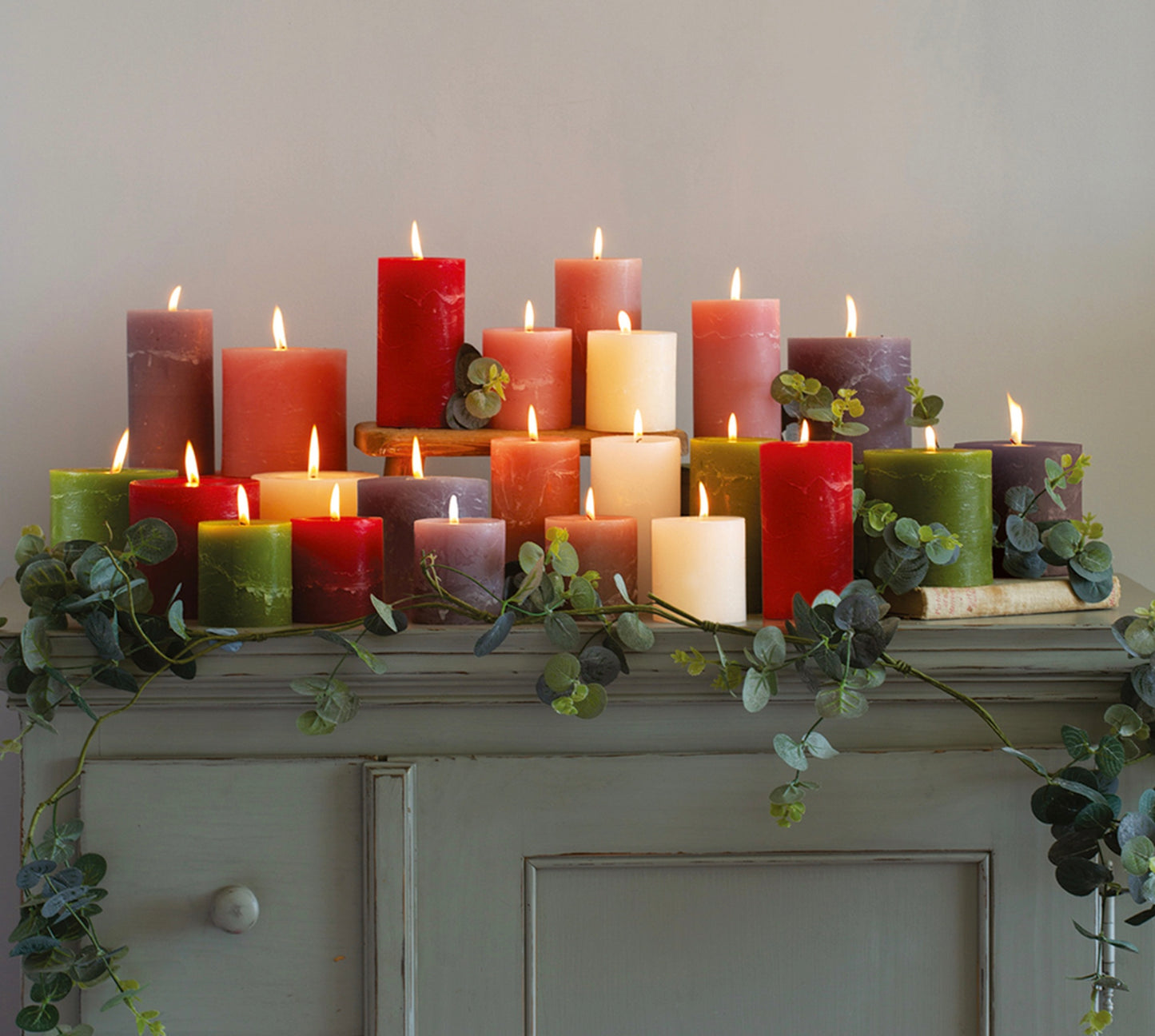 Rustic Pillar Candle