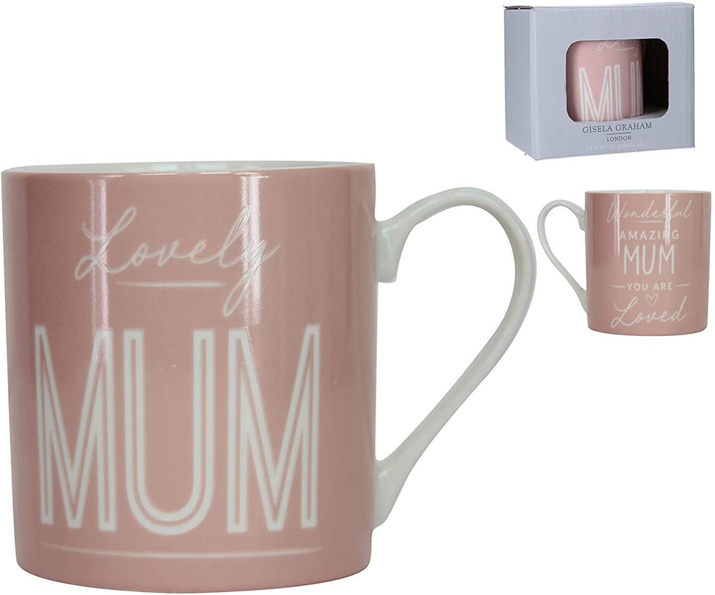 Pink ‘Mum’ Bone China Mug