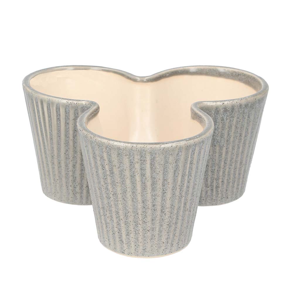 Grey Trio Ceramic Pot