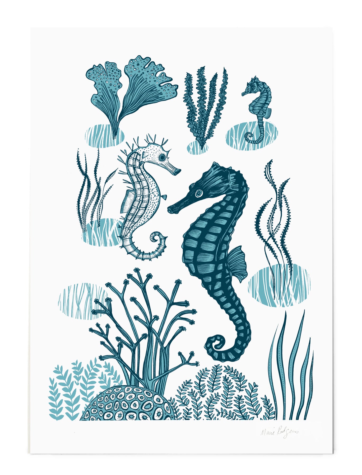 Lush Designs Seahorse Print