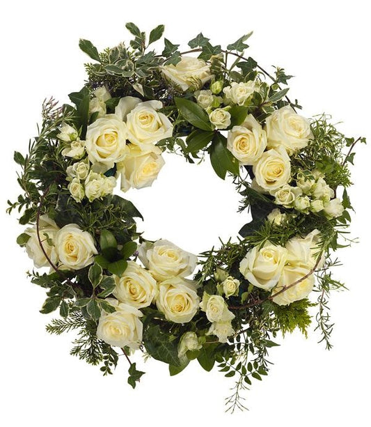 Rose Funeral Wreath