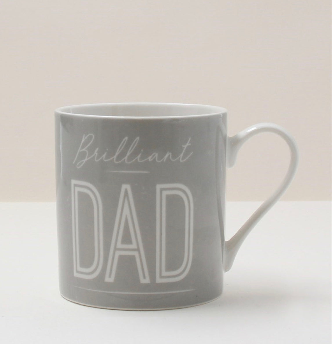 Grey ‘Dad’ Bone China Mug