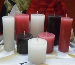 Rustic Pillar Candle