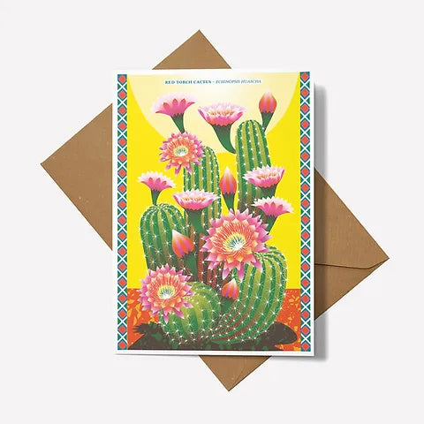 Flowering Cactus Greeting Card