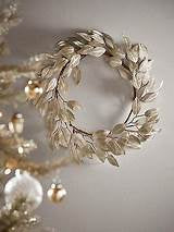 Soft Gold Faux Laurel Wreath