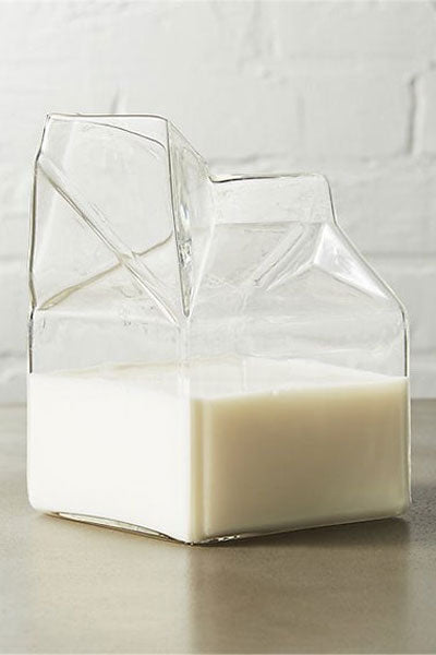Glass Milk Carton Half Pint Jug